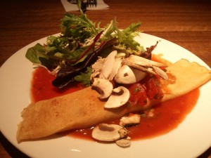 Chicken and Mushroom Crepe