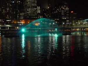 Laser @ the Middle of Brisbane River