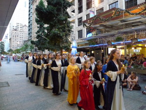 , Christmas Choir@Christmas Parade 2012