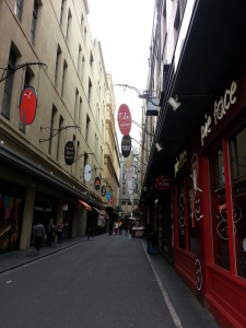 Melbourne – Iconic Laneways- Restaurants, café, boutique clothing and speciality food