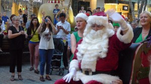 Santa Claus@ Myer Christmas Parade 2013