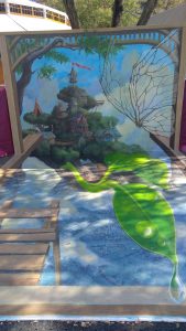  a magical 3D wall and floor illusion.