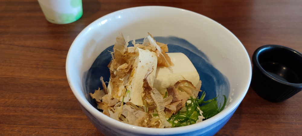 three pieces of tofu($1)